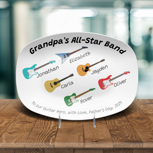 Custom Grilling Plate Personalized mock up in ktchen