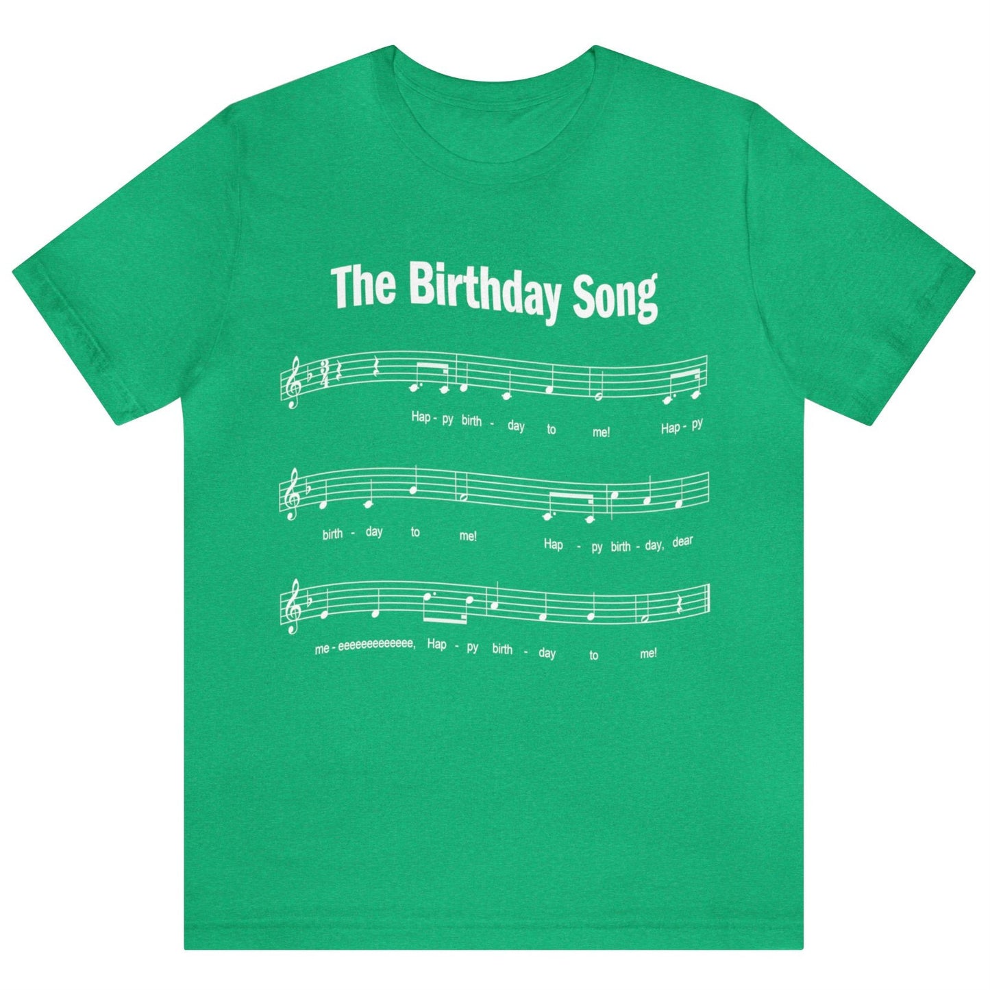 Happy Birthday T-shirt, Happy Birthday to Me Song, Unisex Bella+Canvas