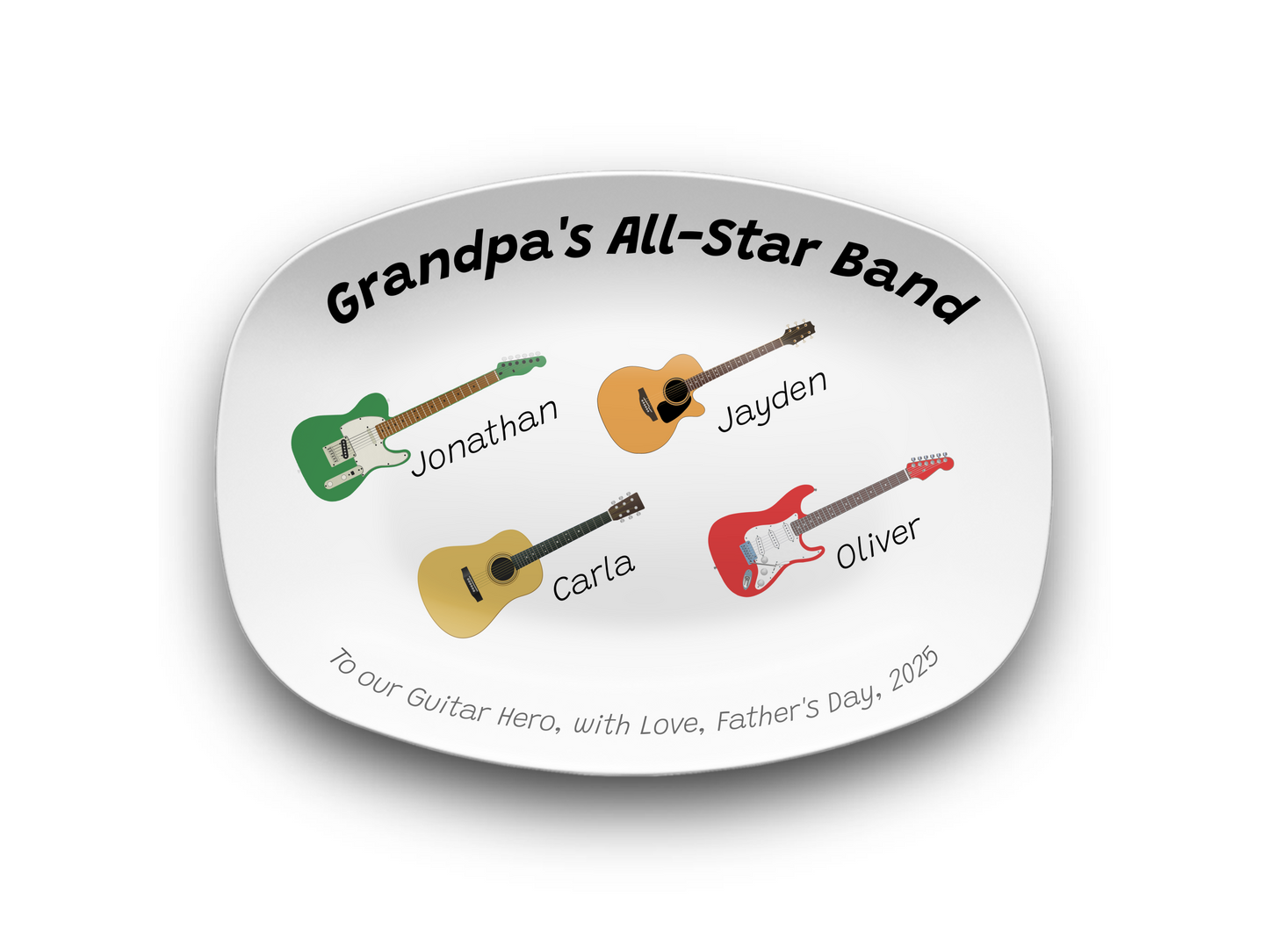 Custom Grilling Plate Personalized mock up