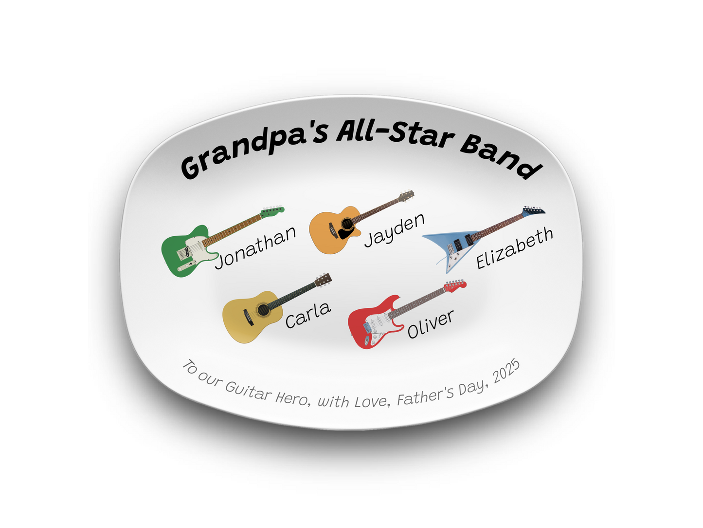 Custom Grilling Plate Personalized mock up