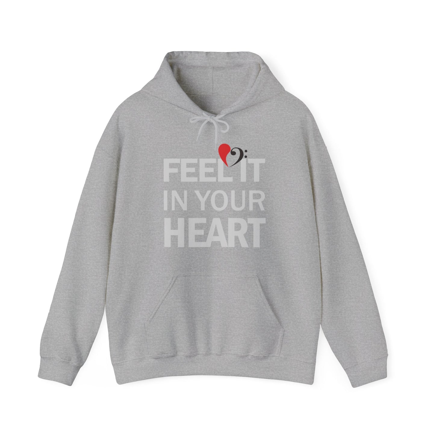 Bass Love Feel it in Your Heart Hoodie mock up