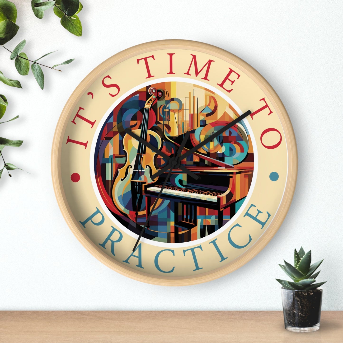 It's TIME to PRACTICE 10" Wall Clock mock up