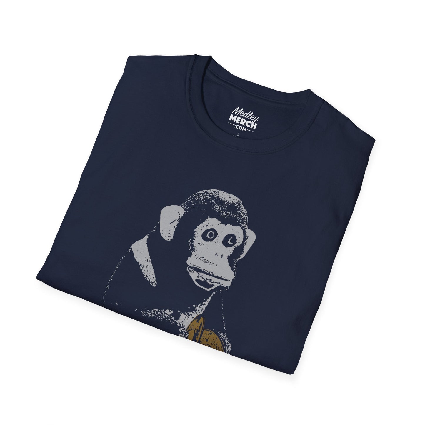 Vintage Toy Monkey T-Shirt mock up folded