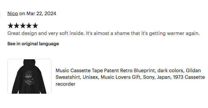 Music Cassette Tape Hoodie review