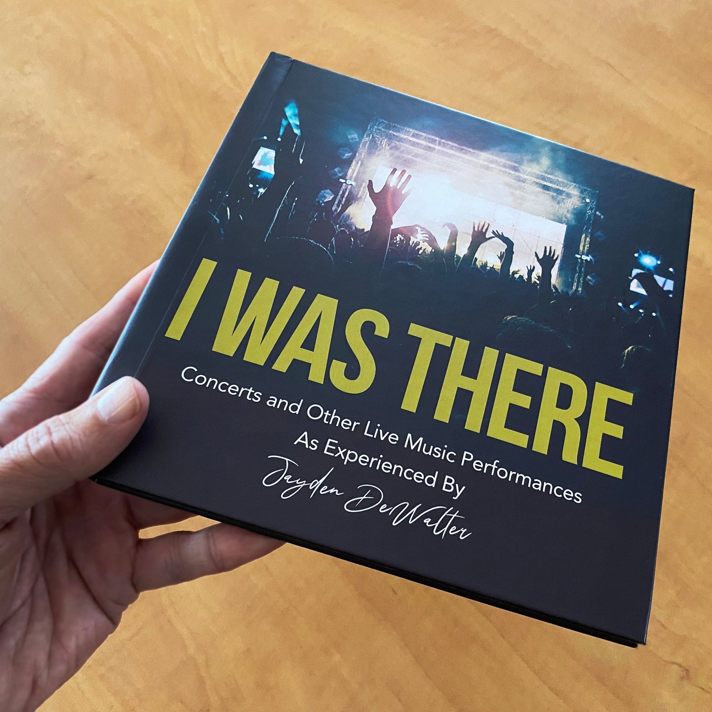 Concert Journal Personalized Music Performance Diary in hand
