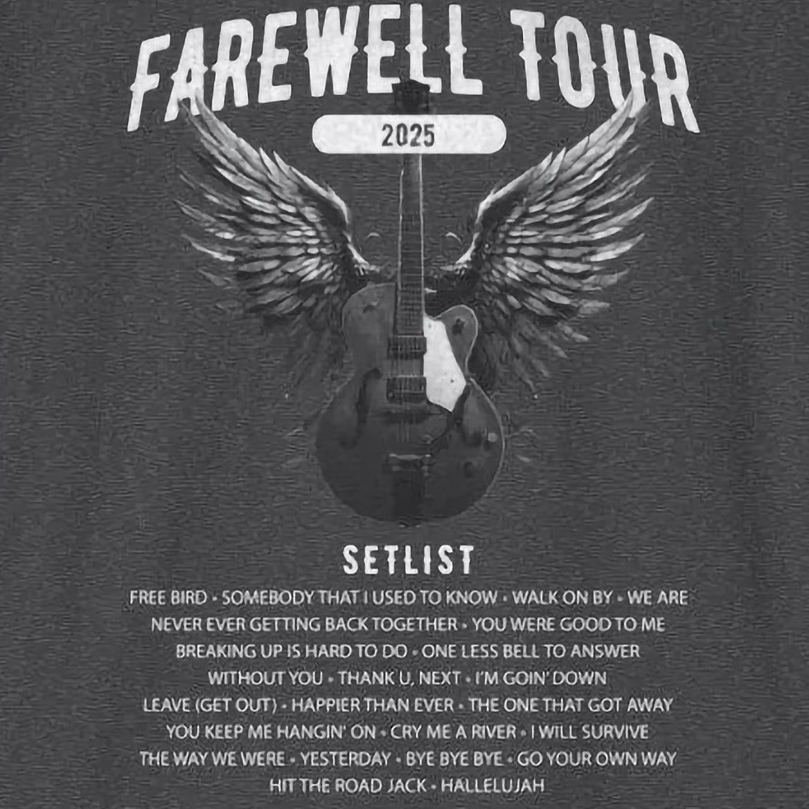 Personalized Retirement Farewell Tour T-shirt mock up close up on design