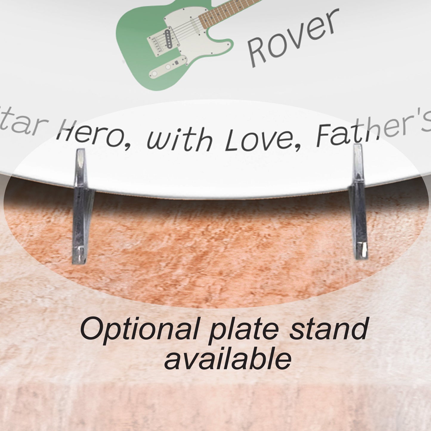Custom Grilling Plate Personalized mock up close up
