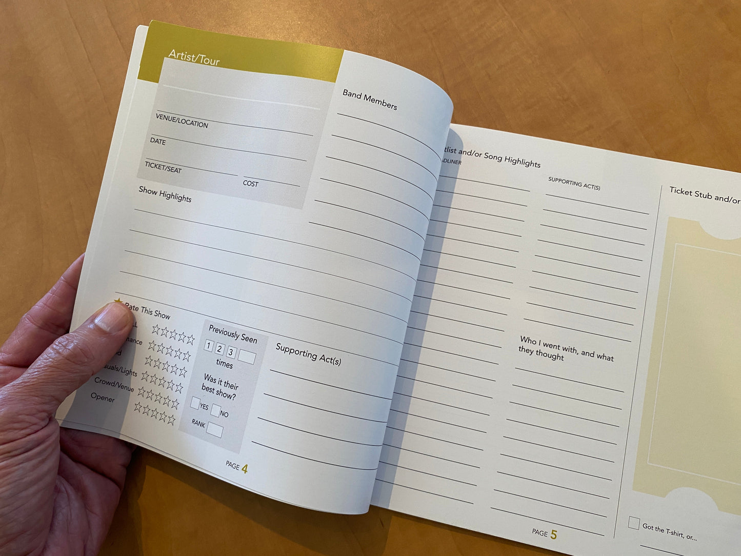 Personalized Music Performance Diary inside again