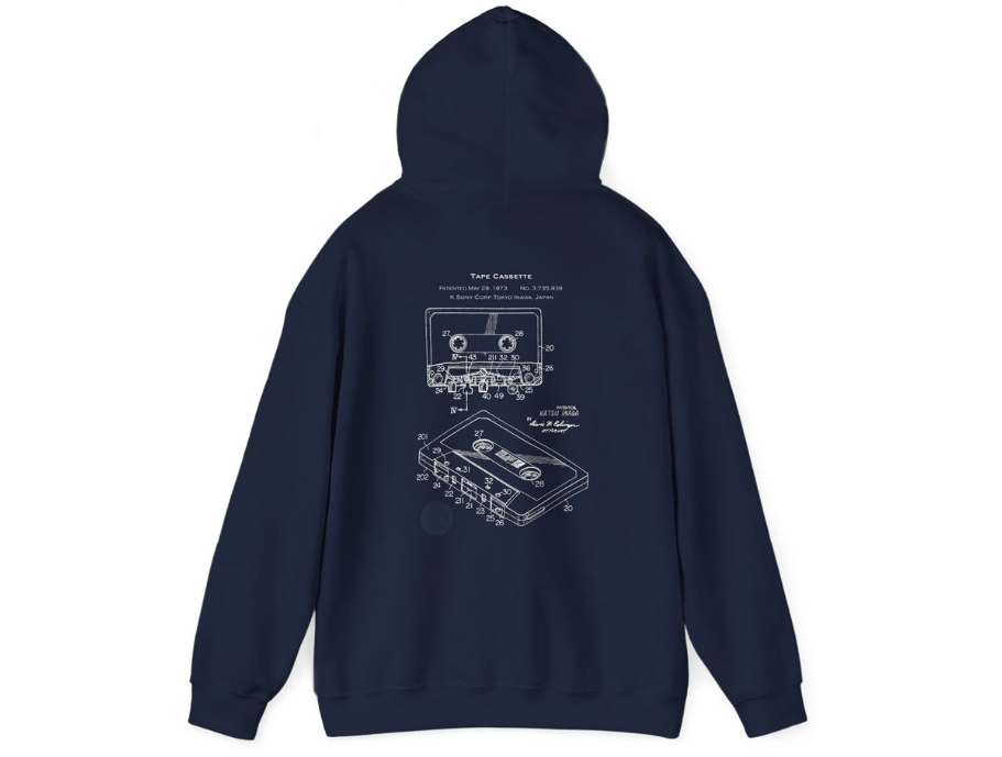 Music Cassette Tape Hoodie mock up