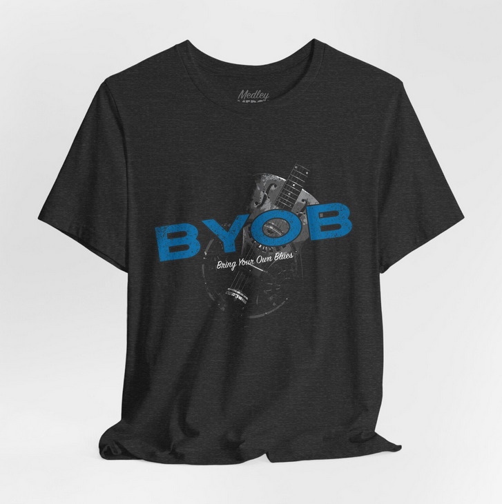 Blues Music T-Shirt, black mockup