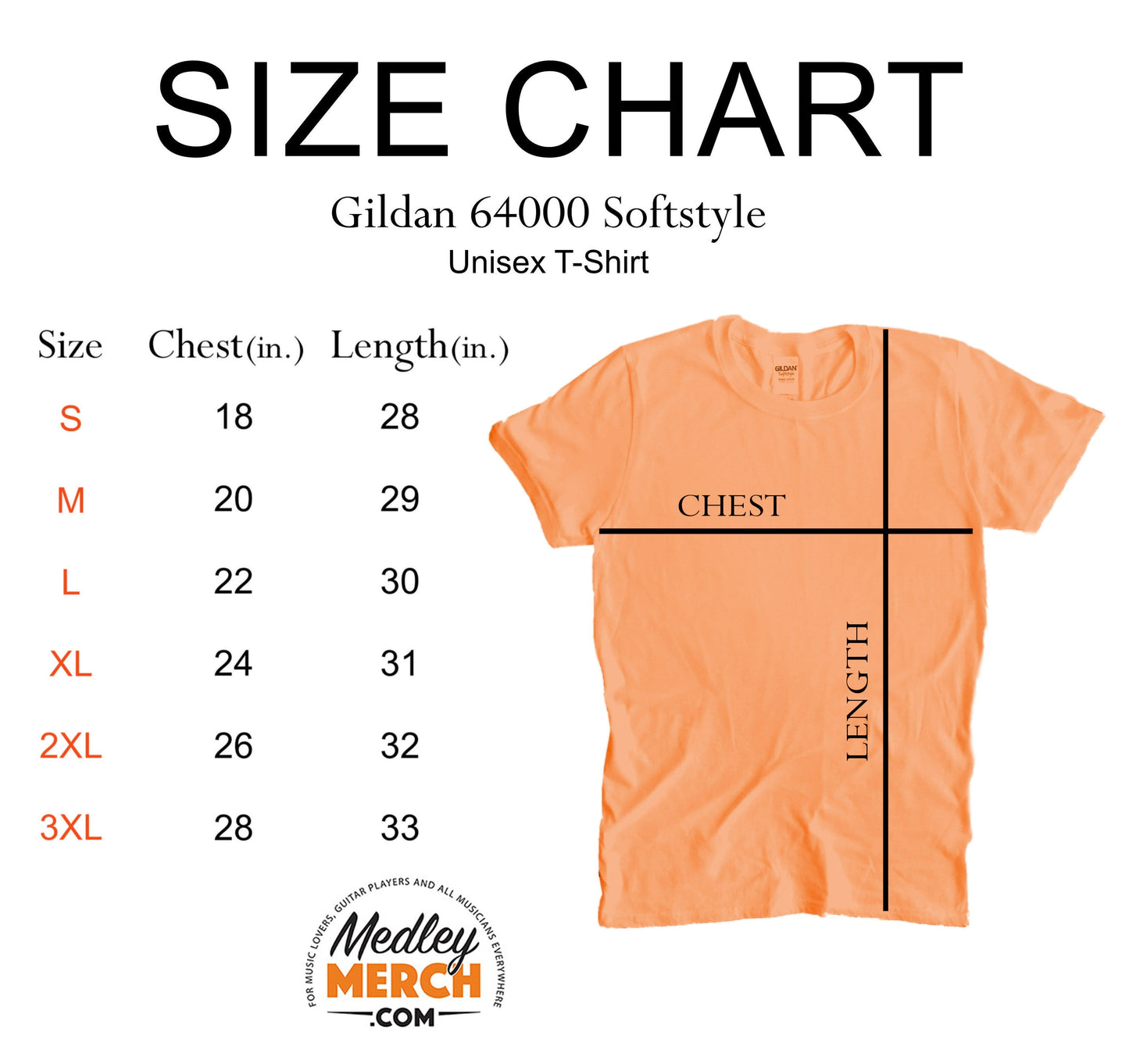 Personalized Retirement Farewell Tour T-shirt mock up size chart