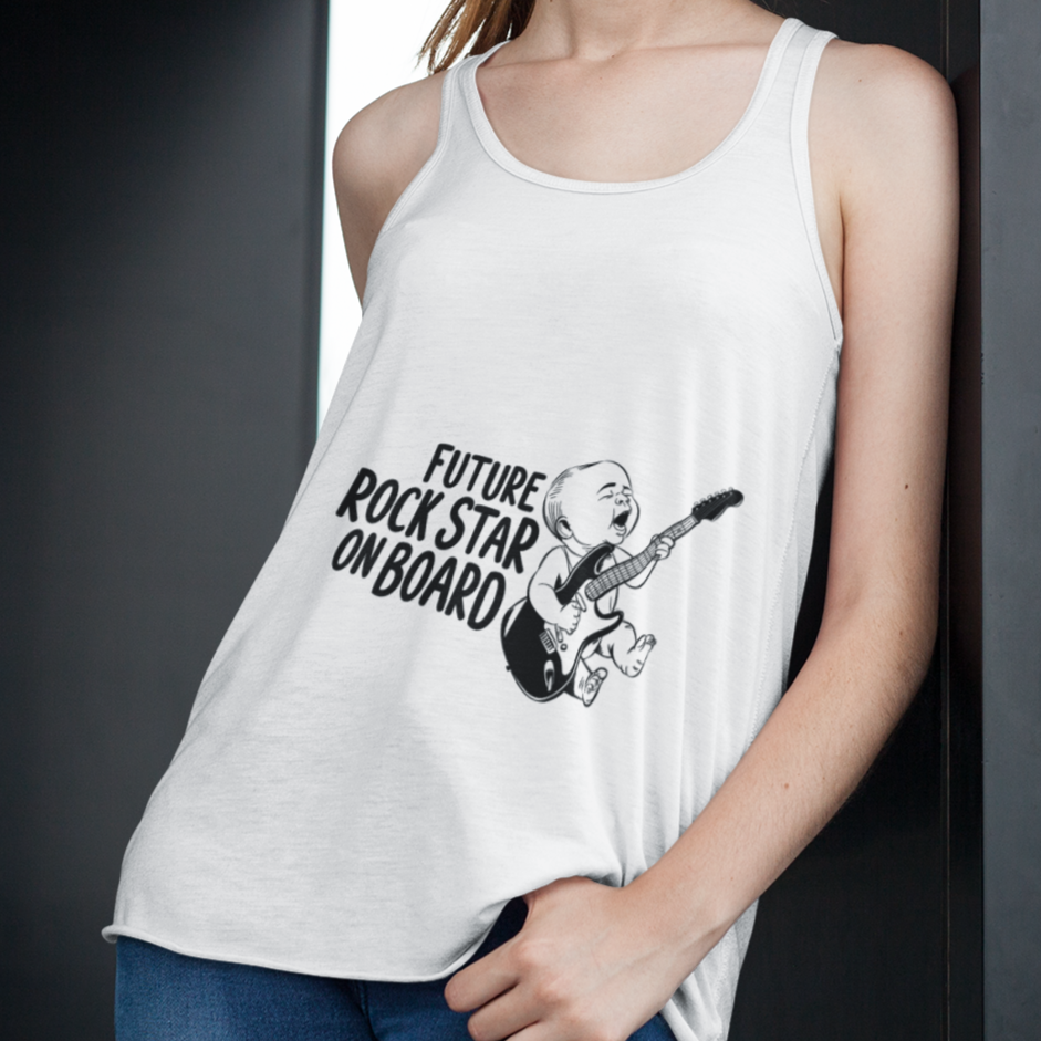 New Mom Tank Top mock up on model