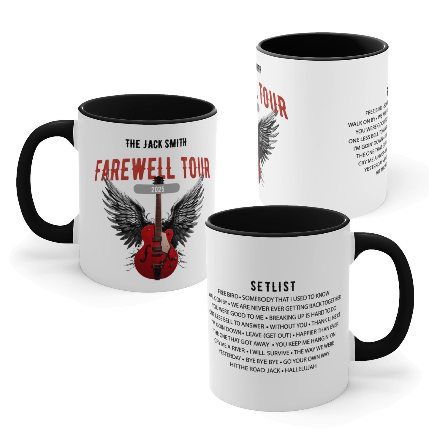 Personalized Retirement Farewell Tour Accent Mug mockups