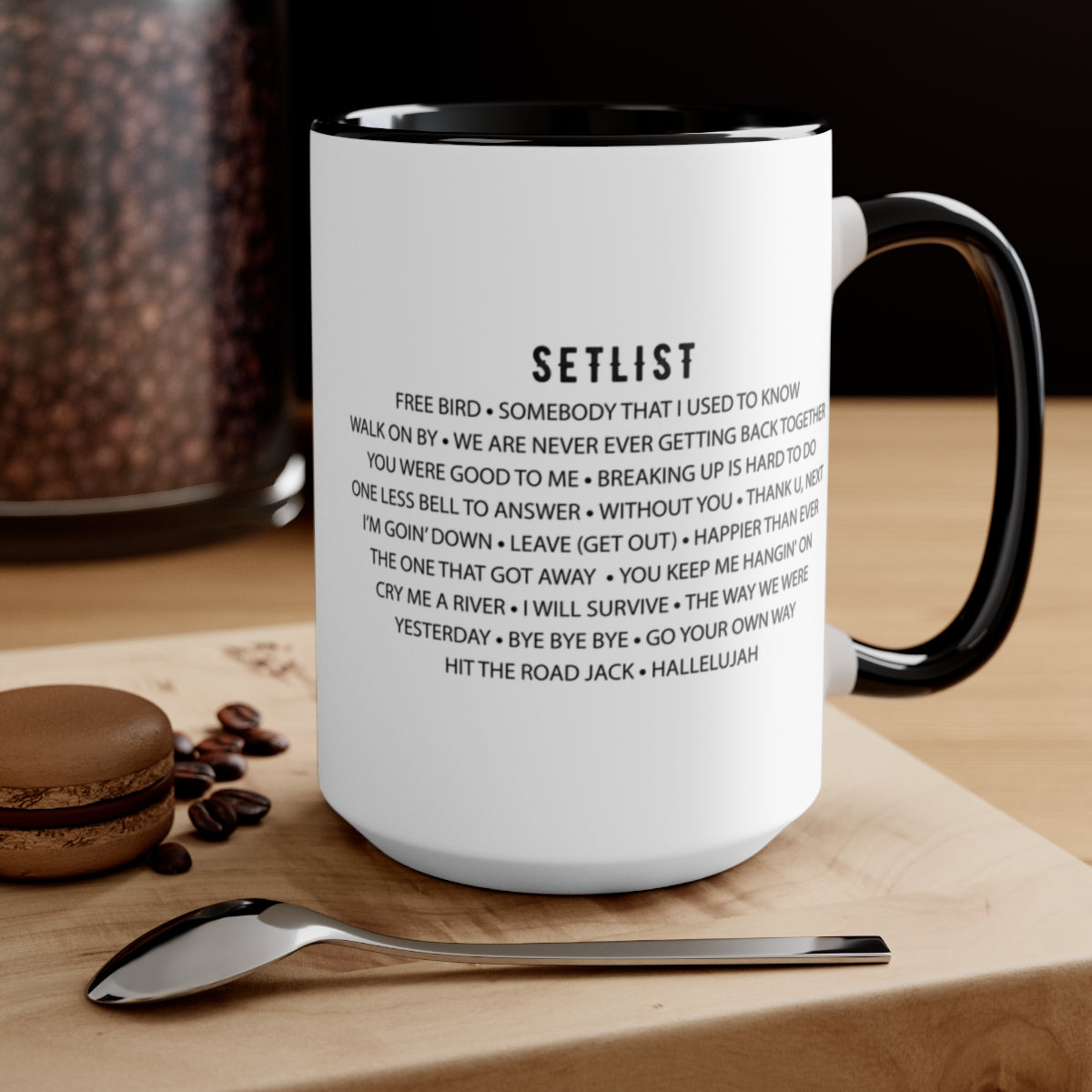 Personalized Retirement Farewell Tour Accent Mug mockup in environment