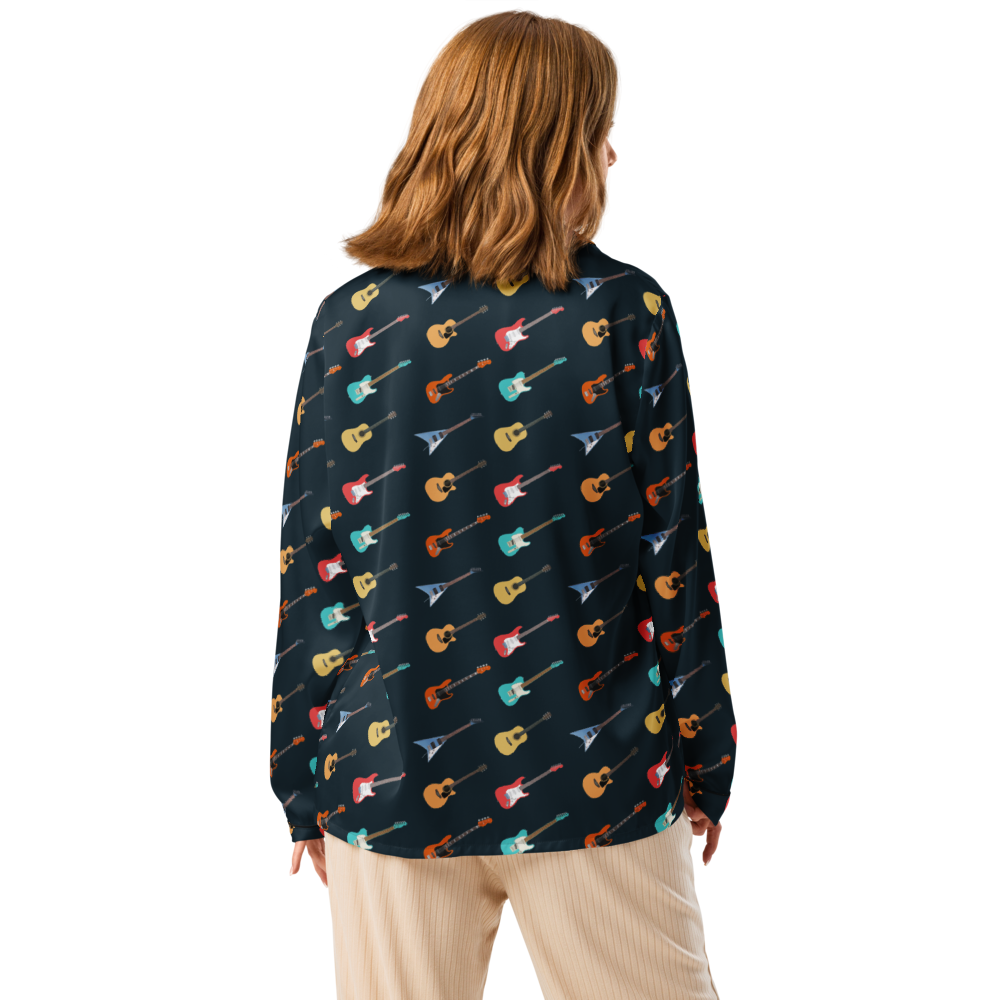 Tiny Guitars Women’s Pajama Top mockup model