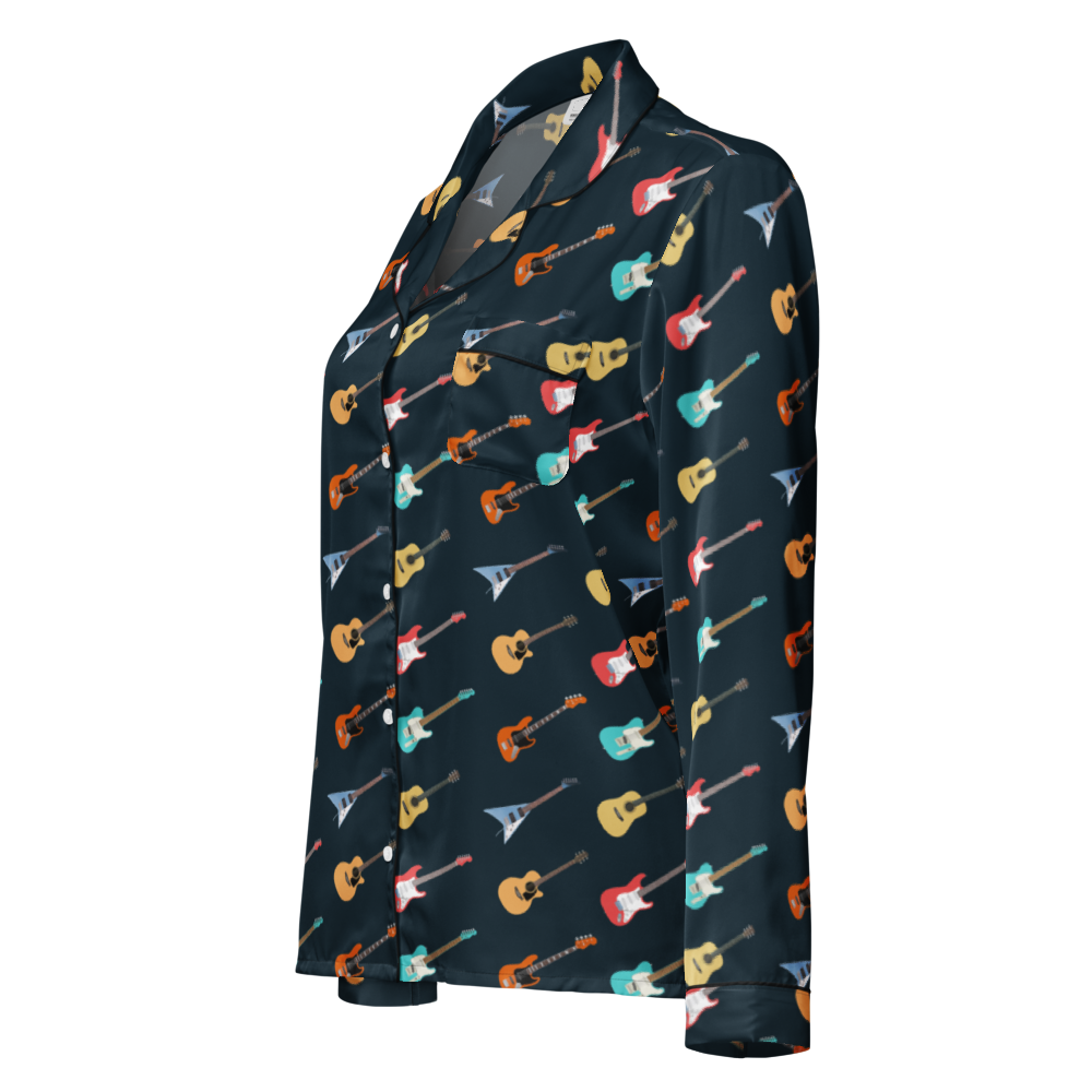 Tiny Guitars Women’s Pajama Top mockup