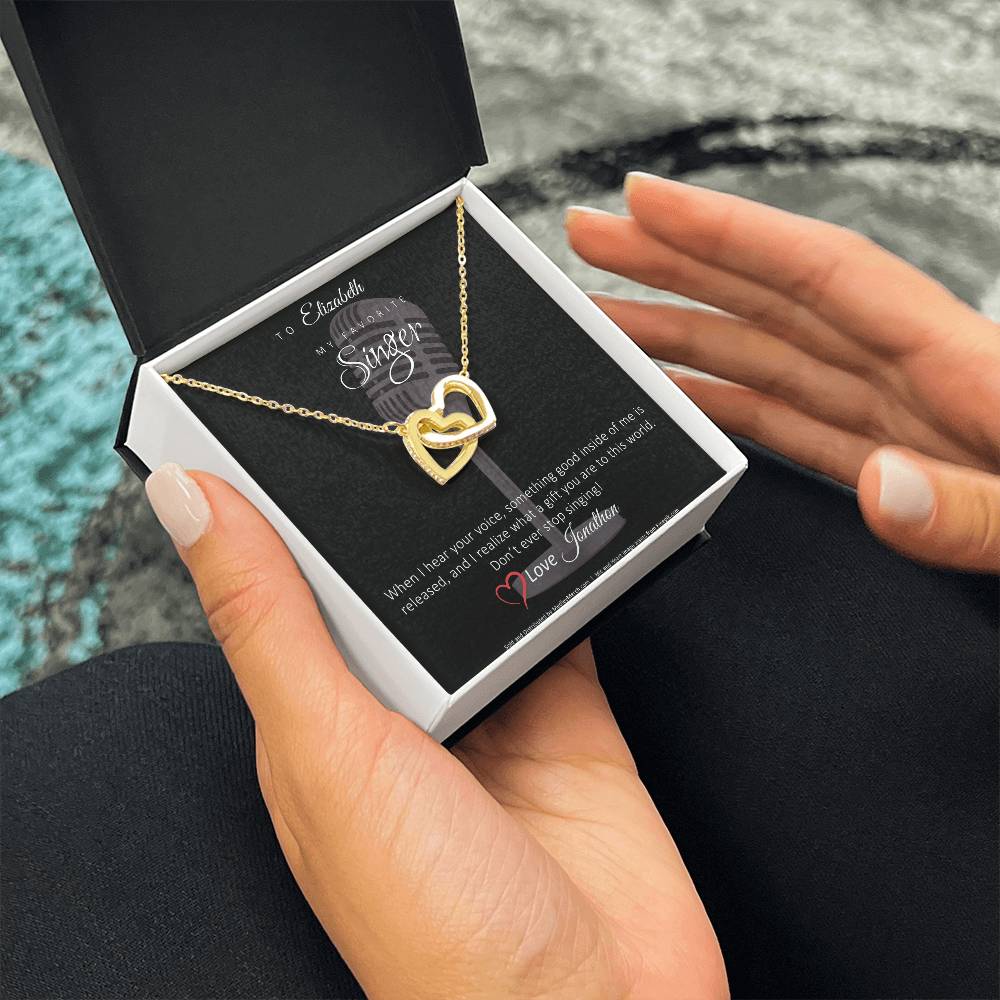 Personalized Favorite Singer necklace mock up