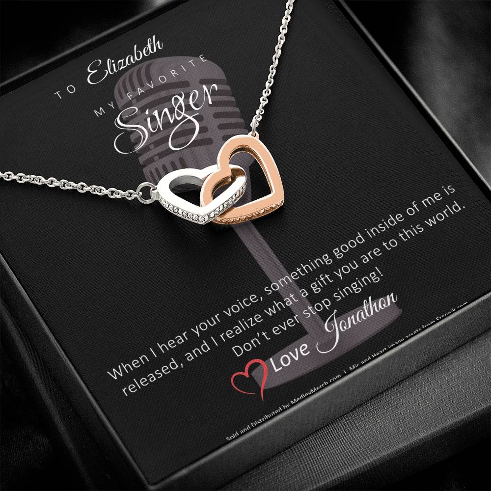 Personalized Favorite Singer necklace mock up