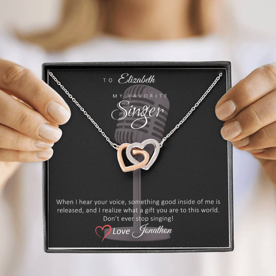 Personalized Favorite Singer necklace mock up