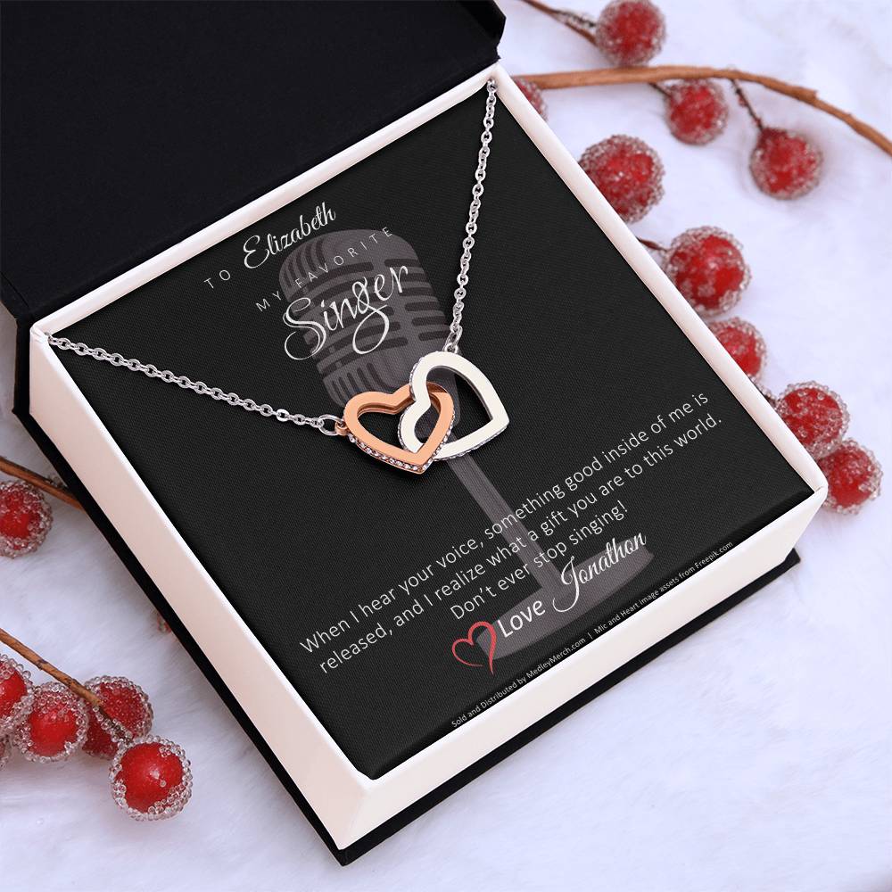 Personalized Favorite Singer necklace mock up