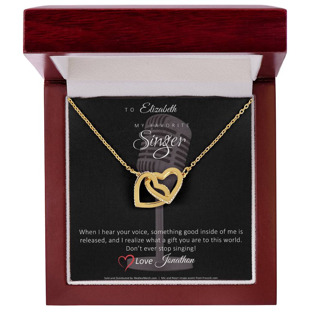 Personalized Favorite Singer necklace mock up