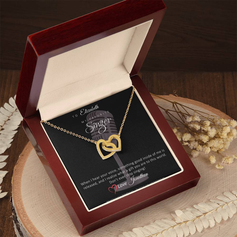 Personalized Favorite Singer necklace mock up