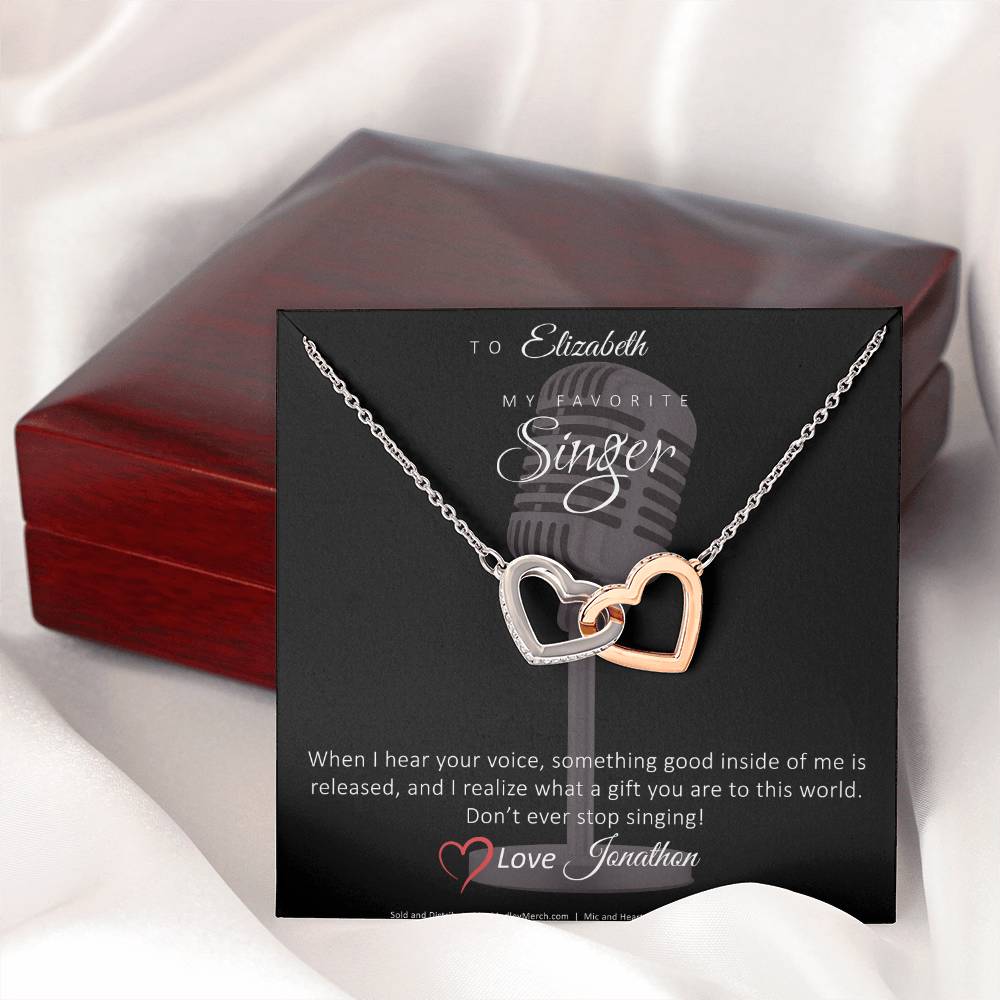 Personalized Favorite Singer necklace mock up