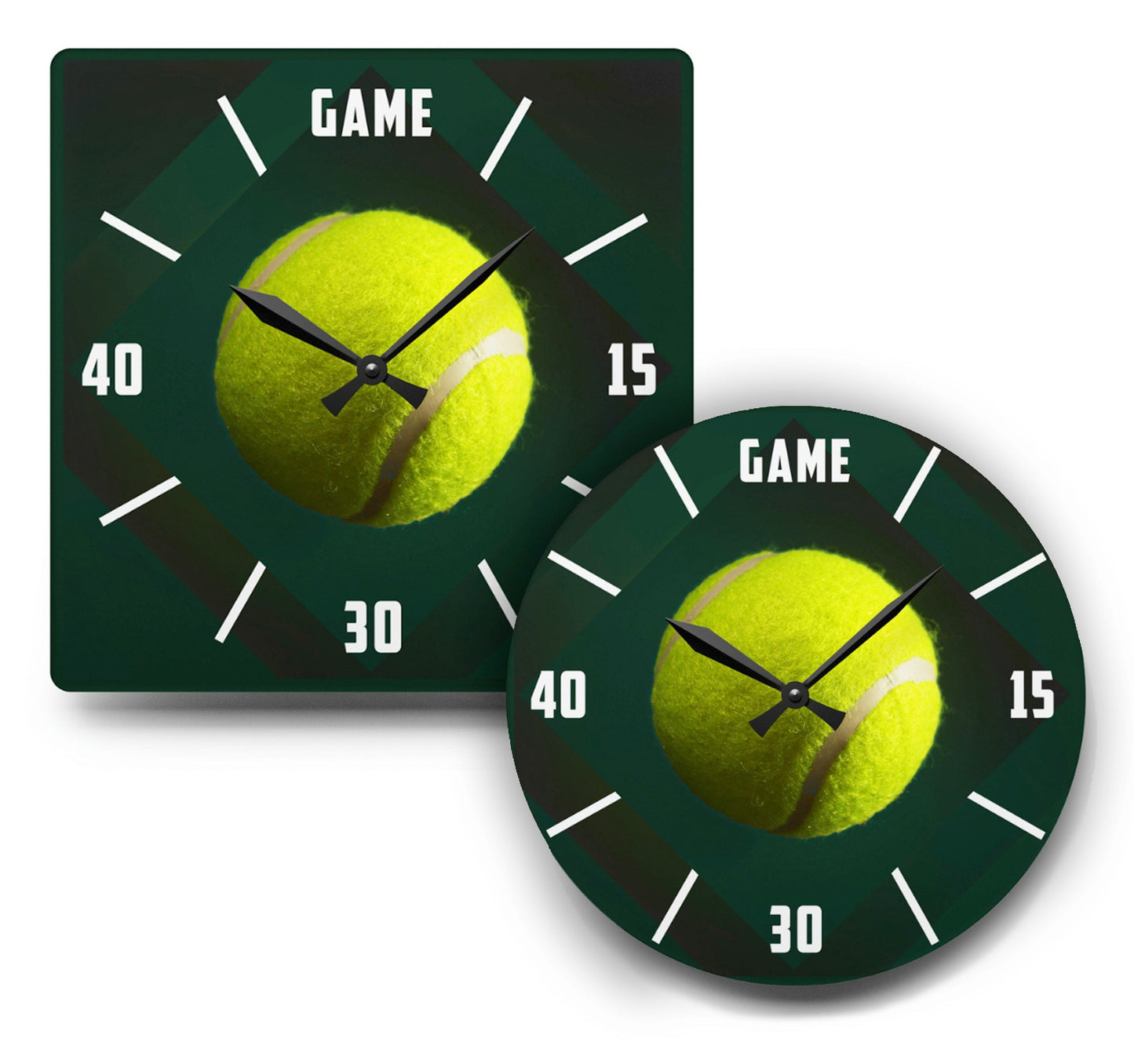 TENNIS TIME Acrylic Frameless Wall Clock mockup