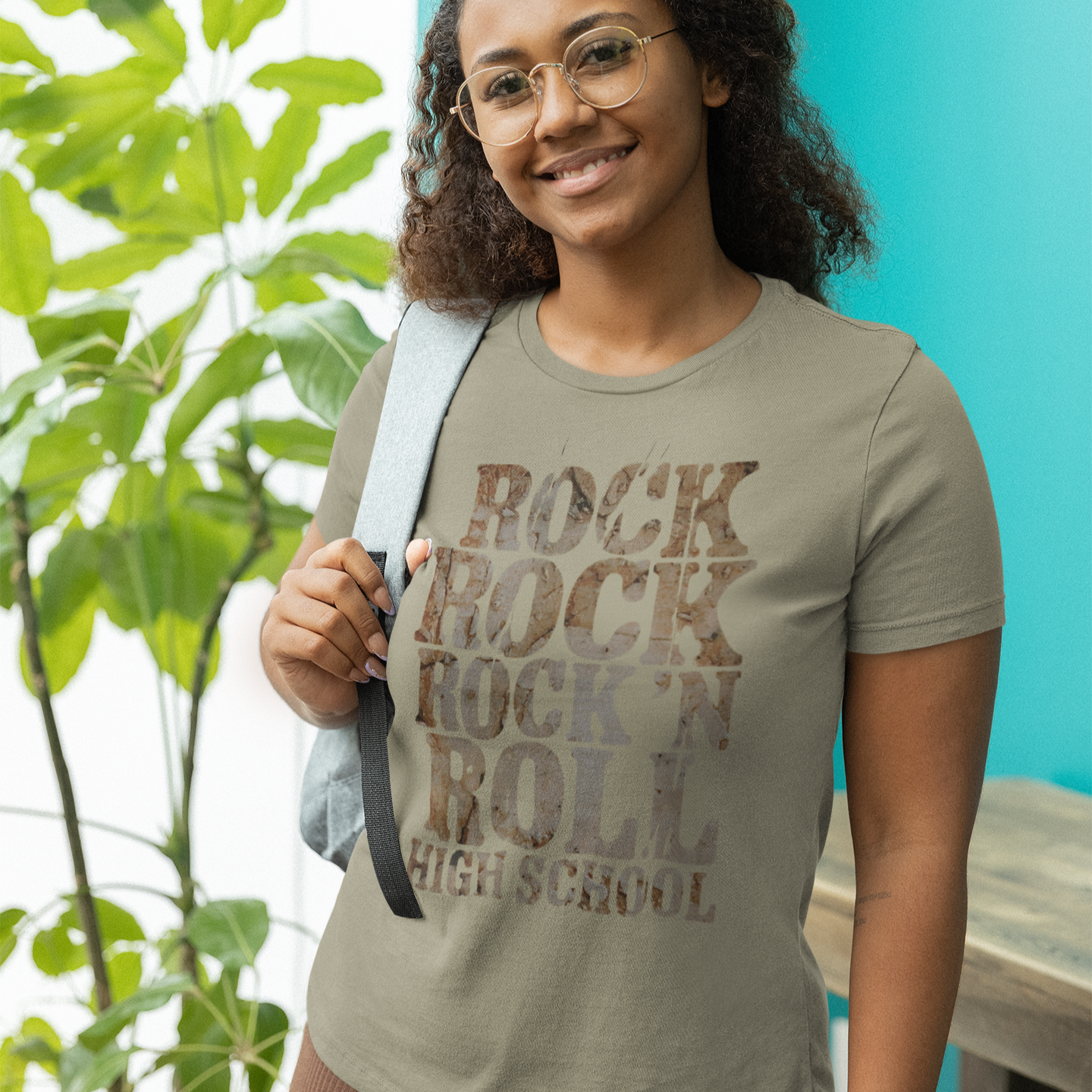 Rock 'n Roll High School Music T-Shirt, Teacher or Student Gift, Back To School Retro Rock Punk Fans, Distressed Graphic, Multiple Colors