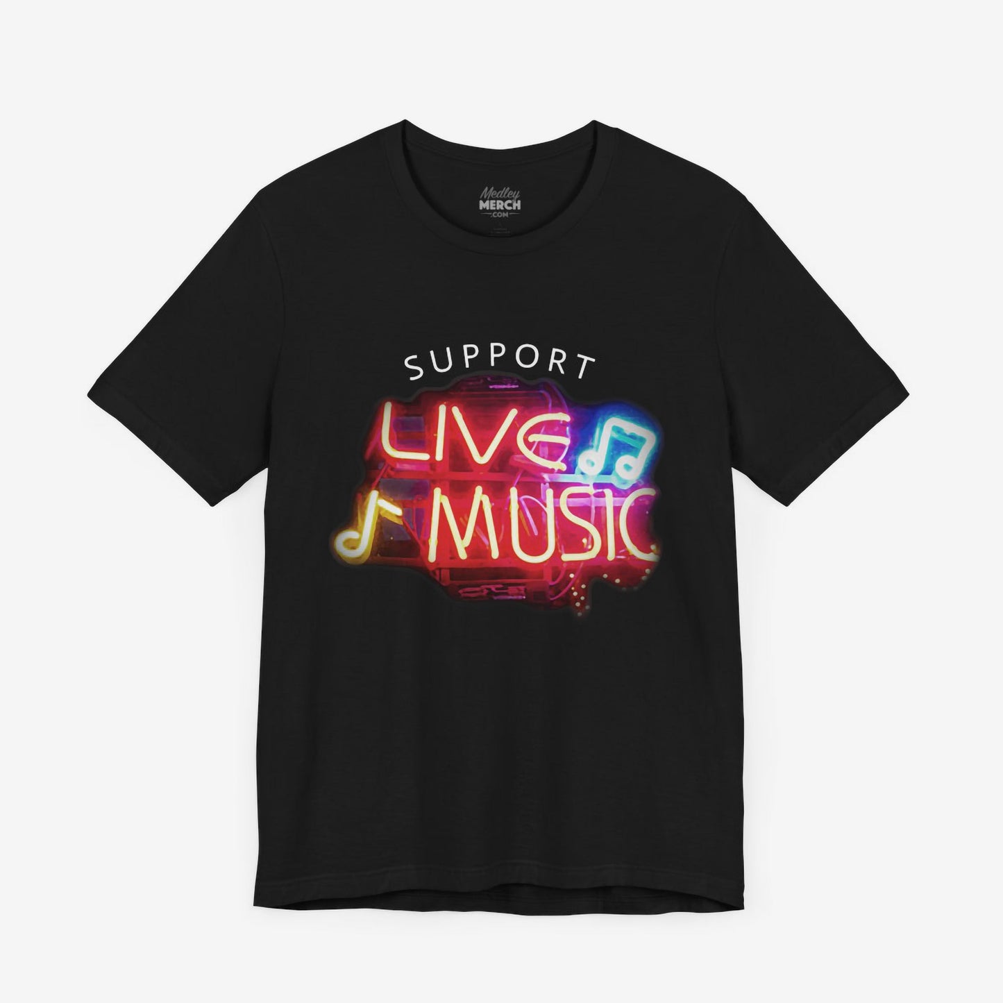 Support LIVE Music T-shirt mockup
