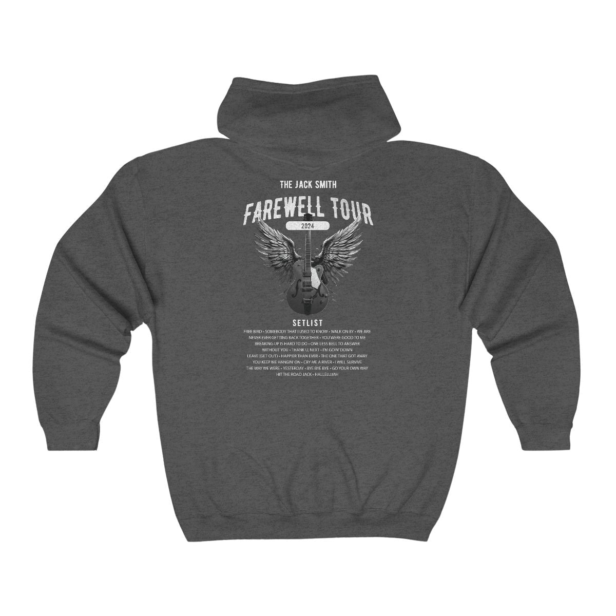 Personalized Retirement Zip Hoodie model mock up Grey