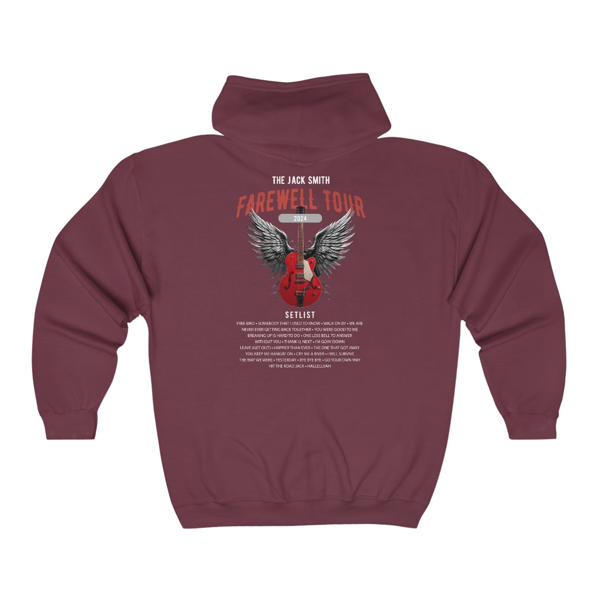 Personalized Retirement Zip Hoodie model mock up red