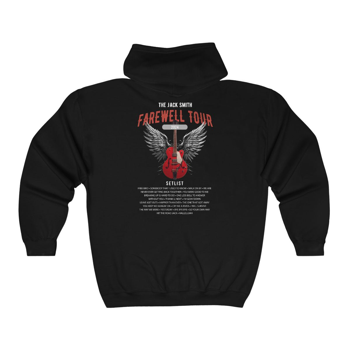 Personalized Retirement Zip Hoodie model mock up Black