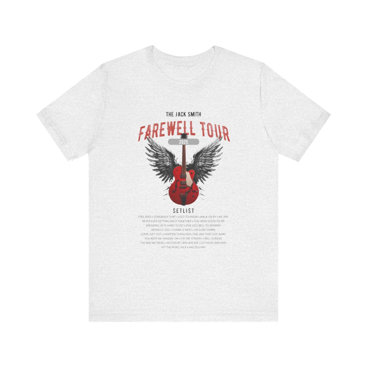Personalized Retirement T-shirt, FAREWELL TOUR mock up on white