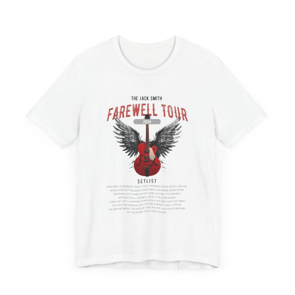 Personalized Retirement T-shirt, FAREWELL TOUR mock up on white