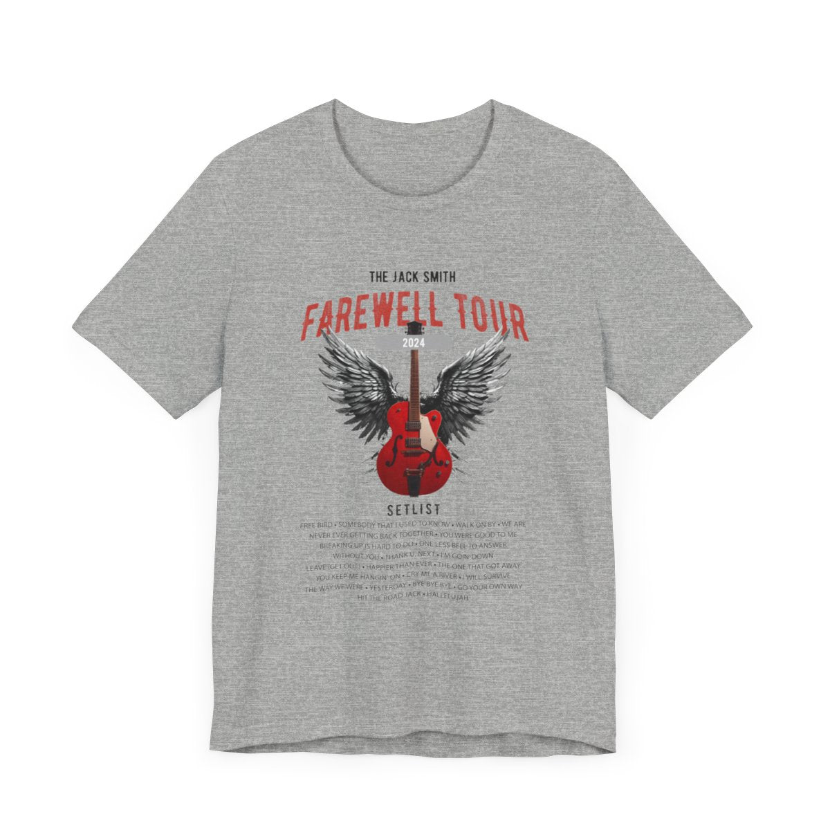 Personalized Retirement T-shirt, FAREWELL TOUR mock up on grey