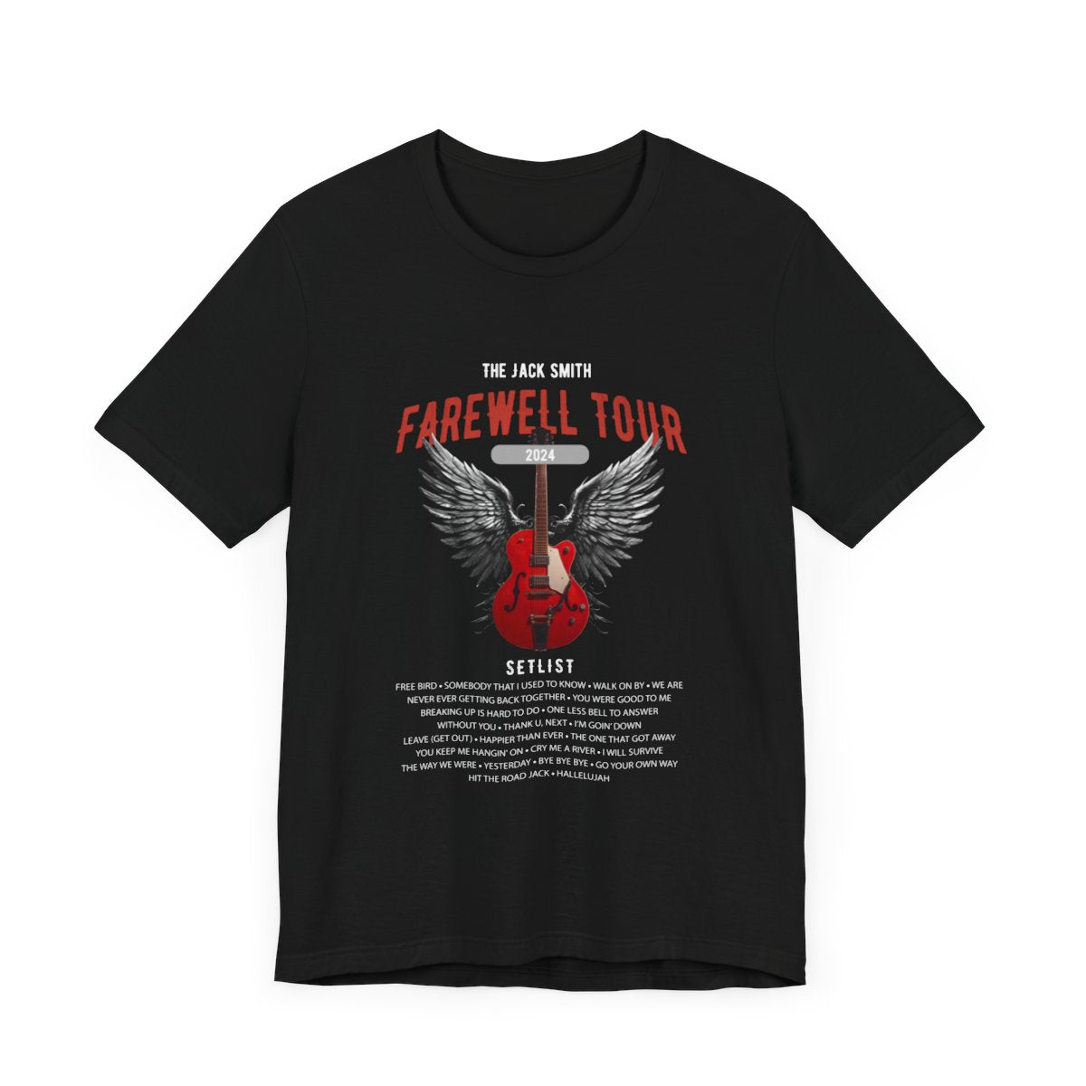 Personalized Retirement T-shirt, FAREWELL TOUR mock up on black