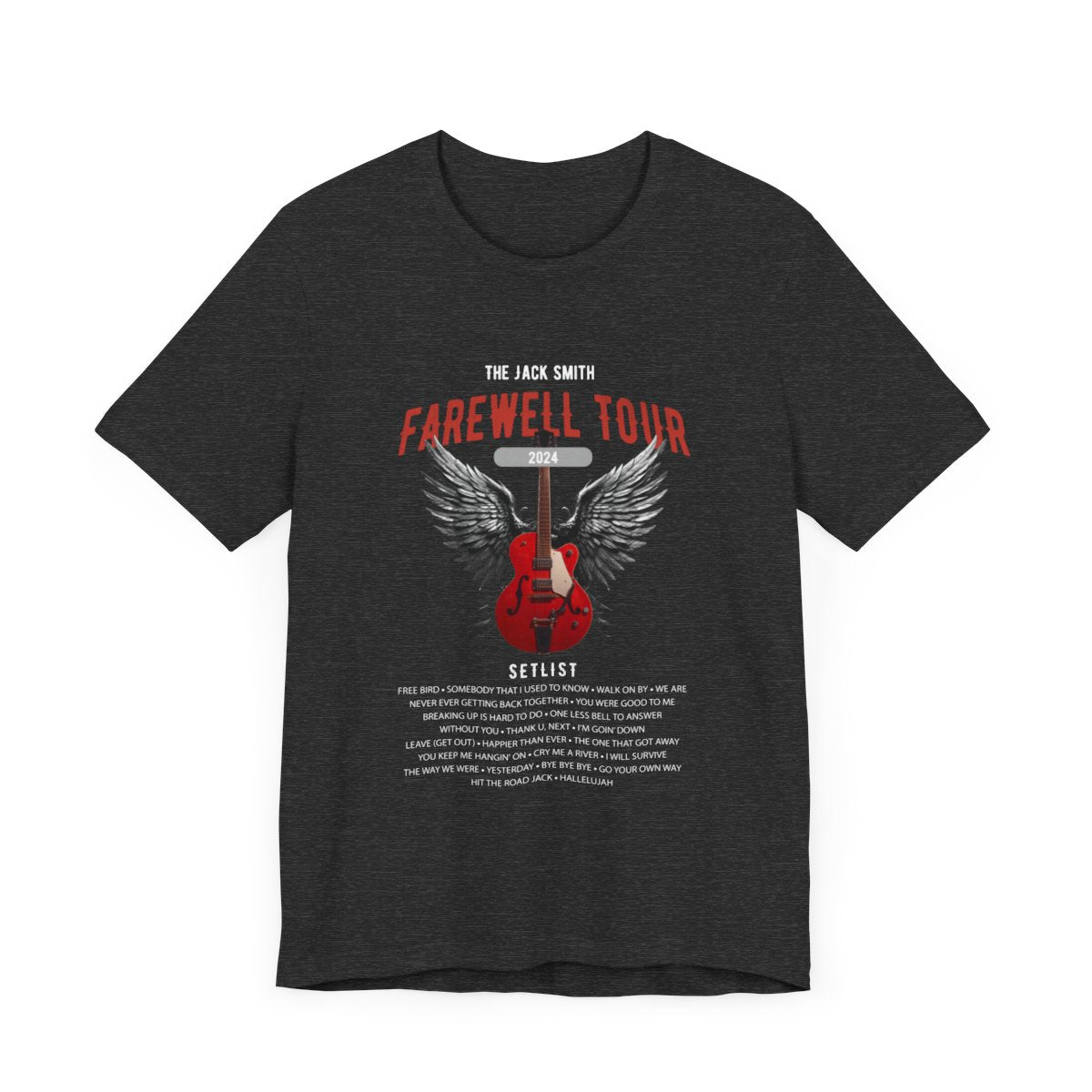 Personalized Retirement T-shirt, FAREWELL TOUR mock up on black