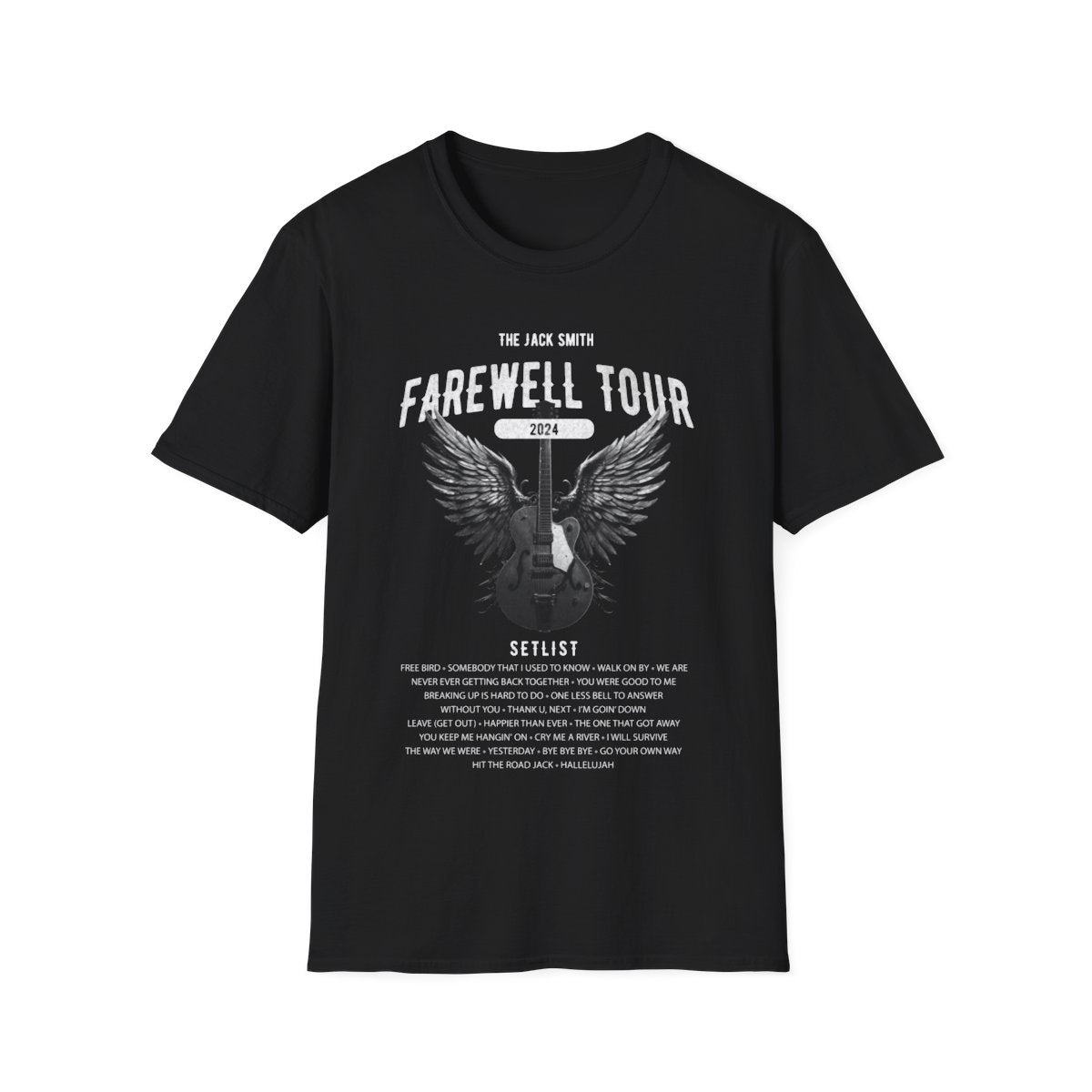 Personalized Retirement Farewell Tour T-shirt mock up - black