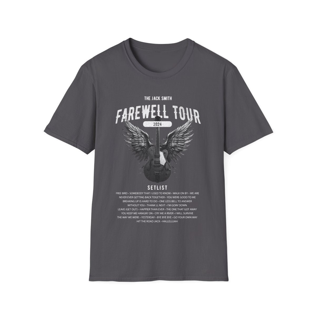 Personalized Retirement Farewell Tour T-shirt mock up - grey