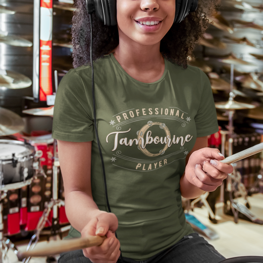 Professional Tambourine Player T-Shirt mock up