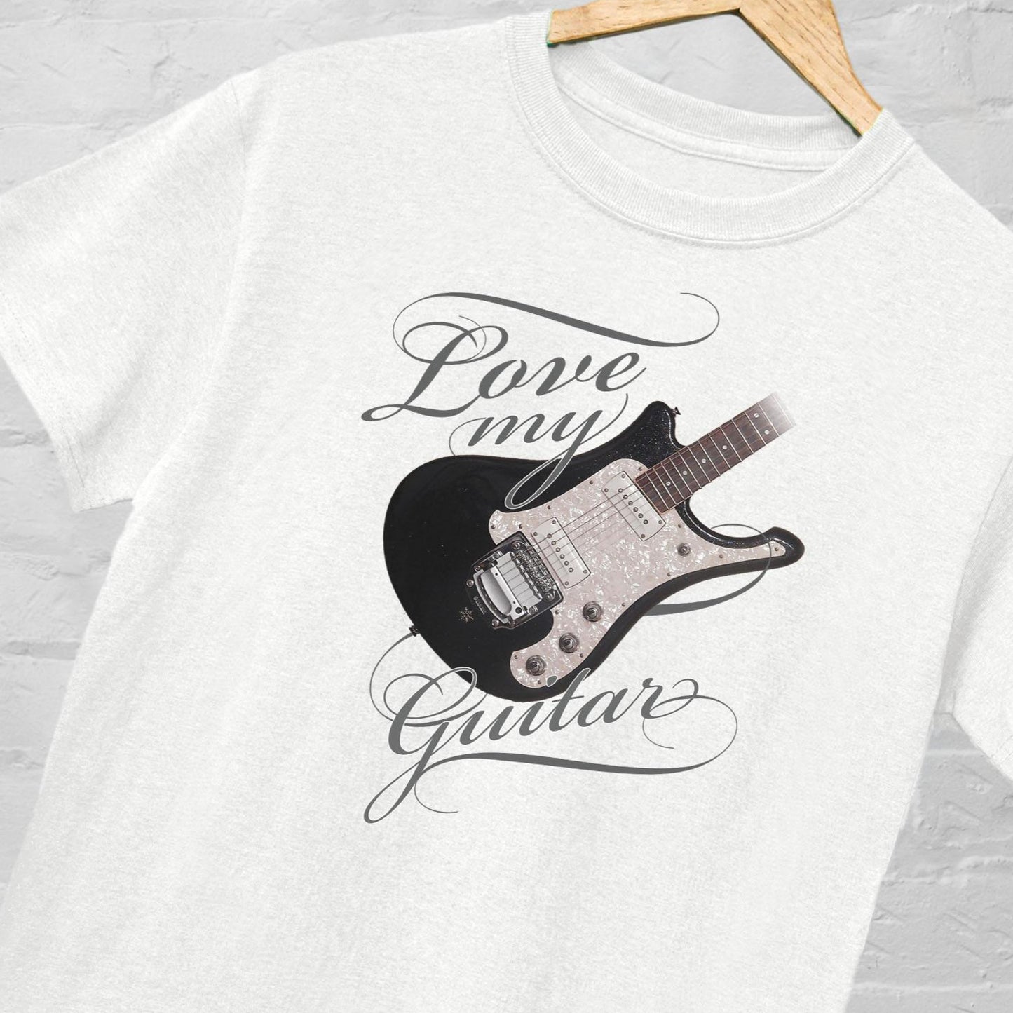 Personalized Love My Guitar T-Shirt