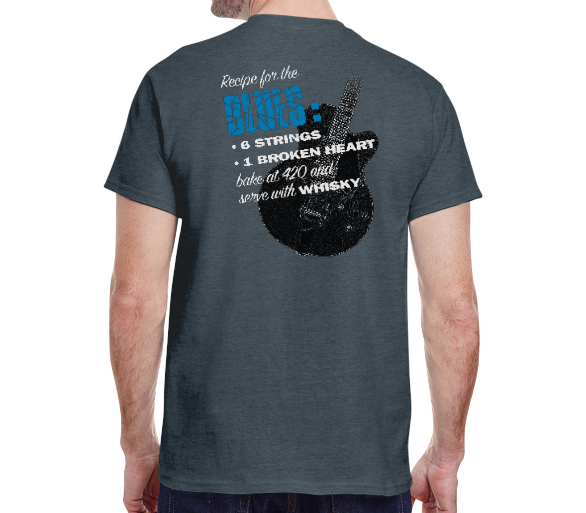 Juke Joint in Acton Recipe for the Blues T-shirt - 2-sided