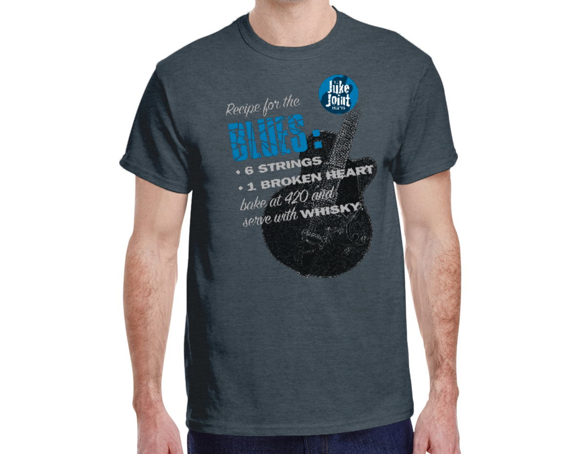 Juke Joint in Acton Recipe for the Blues T-shirt