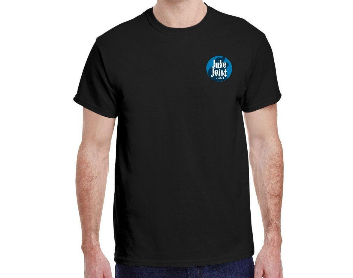 Juke Joint in Acton Recipe for the Blues T-shirt - 2-sided