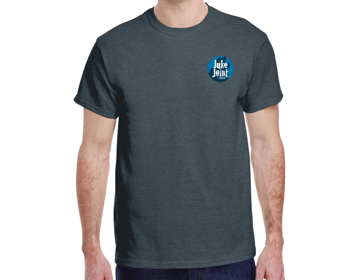 Juke Joint in Acton Recipe for the Blues T-shirt - 2-sided