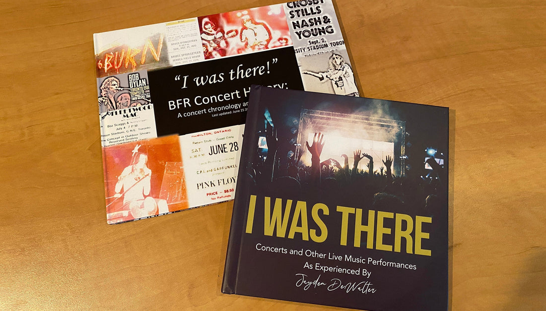 How Our Ultimate I WAS THERE Concert Journal Came Into Existence