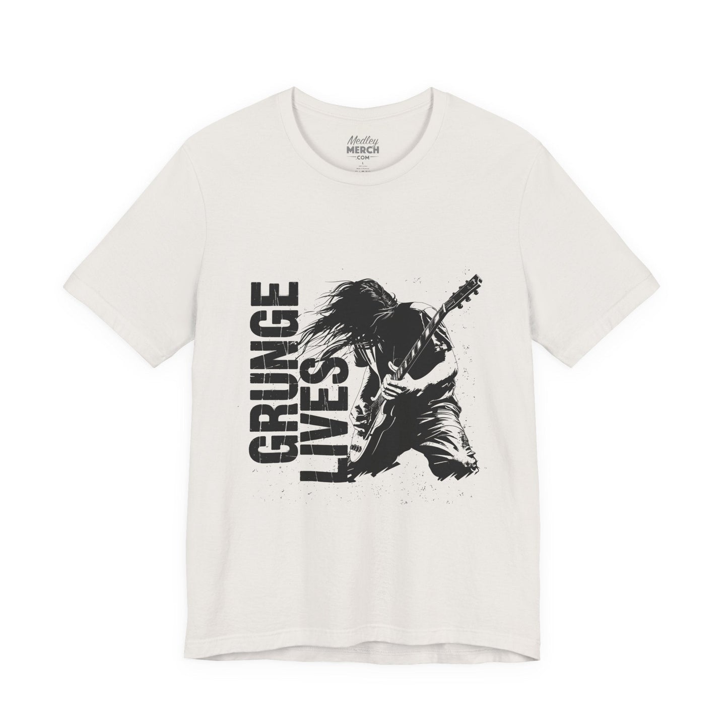 Grunge Lives T-shirt, Music Gift for Guitar Players and Rock fans Printify