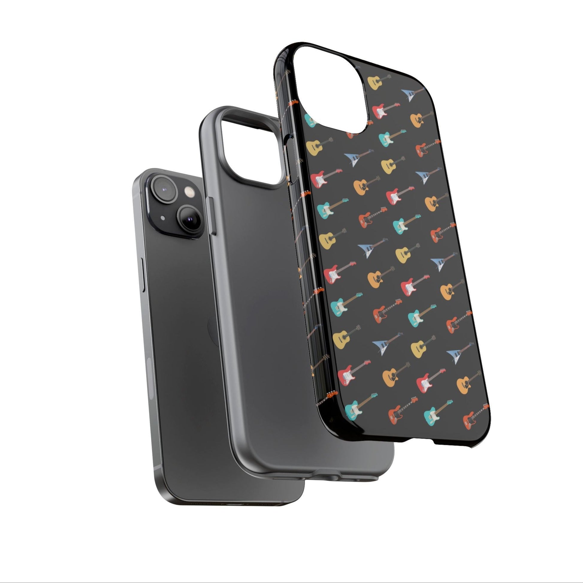 Tiny Guitars Phone Case mock up layers