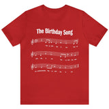 80th Birthday Gift T-shirt, Birthday Song EIGHT OH! 2-sided, Unisex Bella+Canvas 3001 T-shirt, Dark Colors, Funny Shirt for Surprise Parties